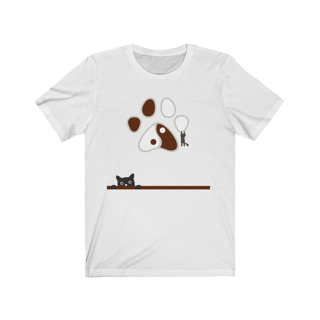 Cat Paw Yin Yang - Unisex Jersey Short Sleeve Tee