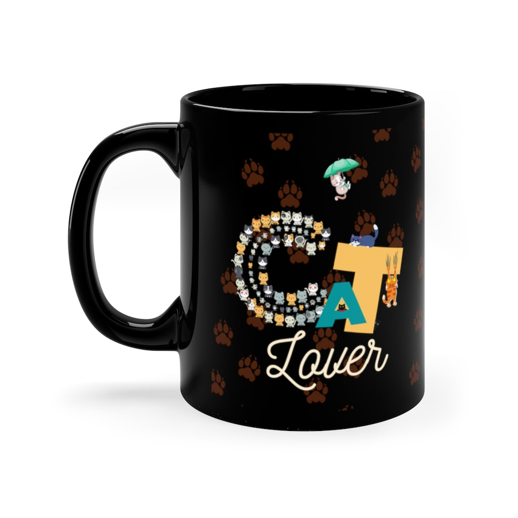 Cat Lover - 11oz Black Mug