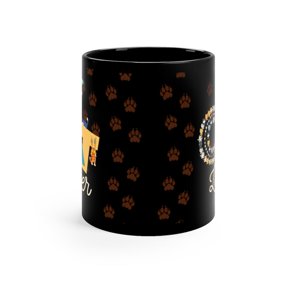 Cat Lover - 11oz Black Mug