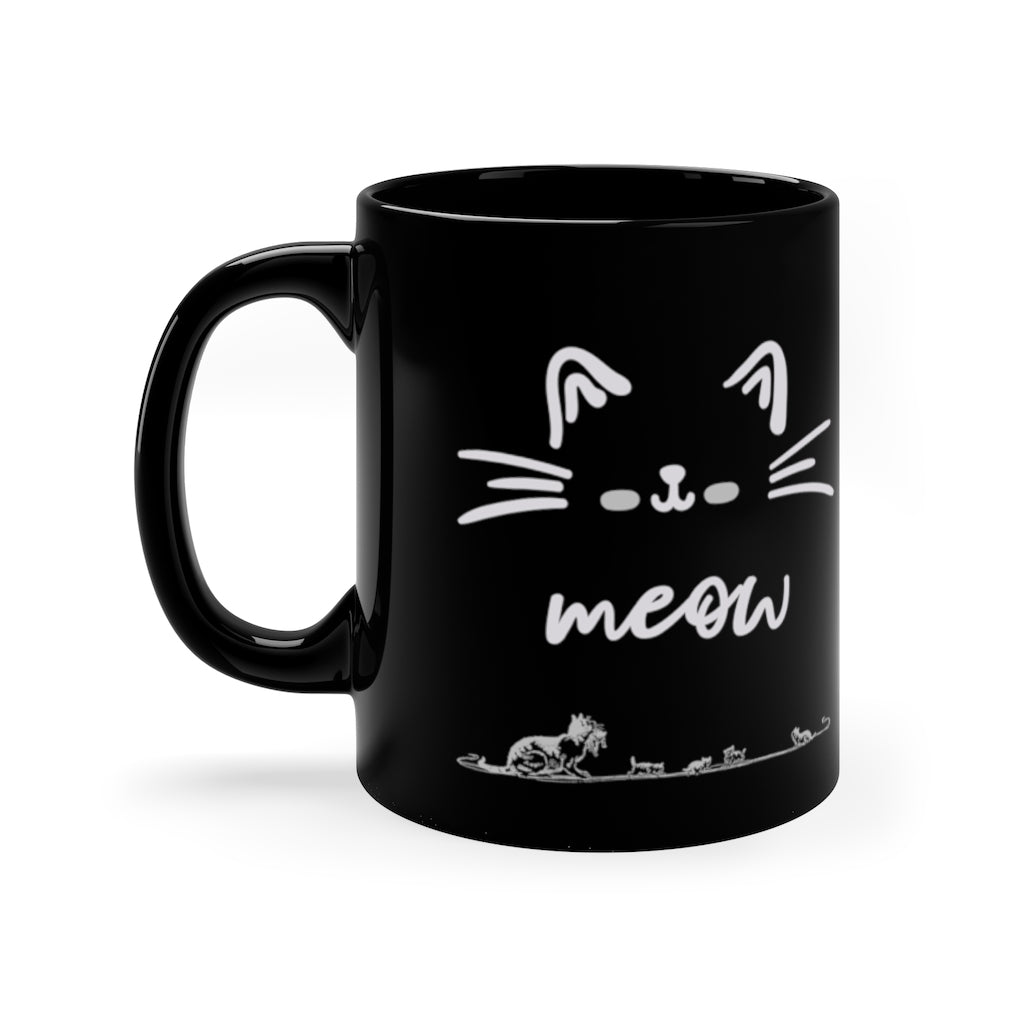 Meow  -  11oz Black Mug