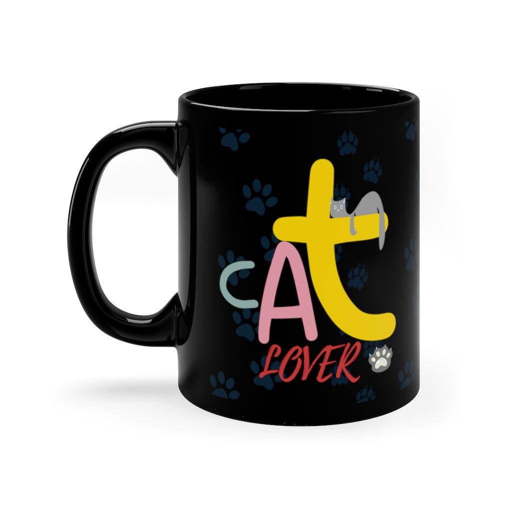 Cat Lover - 11oz Black Mug