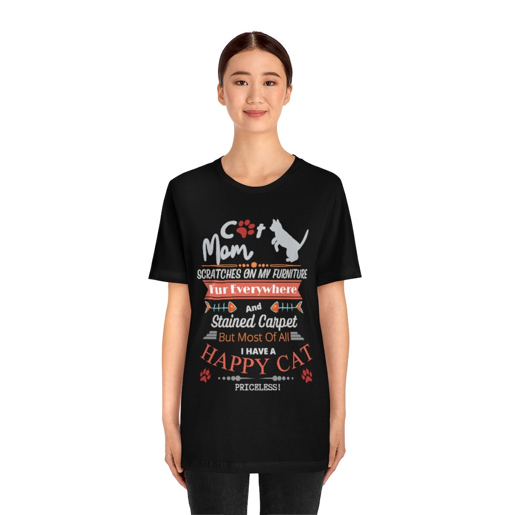 Cat Mom - Unisex Jersey Short Sleeve Tee