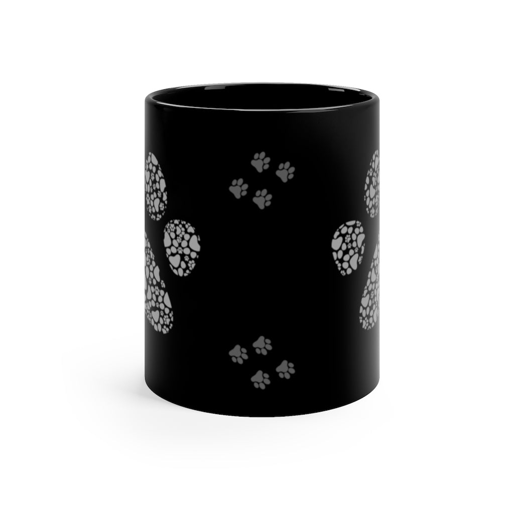 Cat Paws -  11oz Black Mug