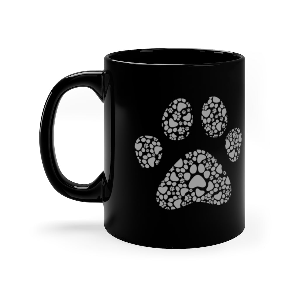 Cat Paws -  11oz Black Mug