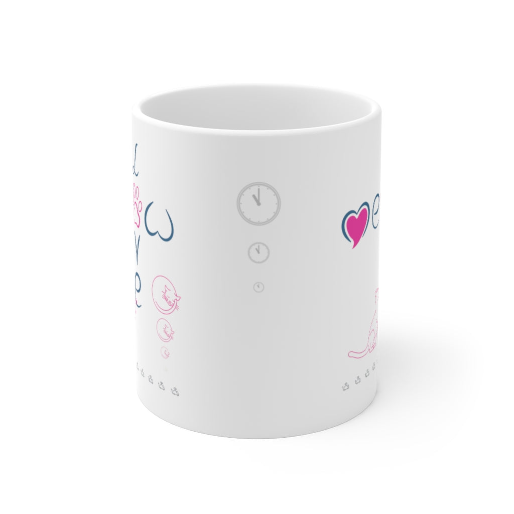 Love...Meow....! - Ceramic Mug 11oz