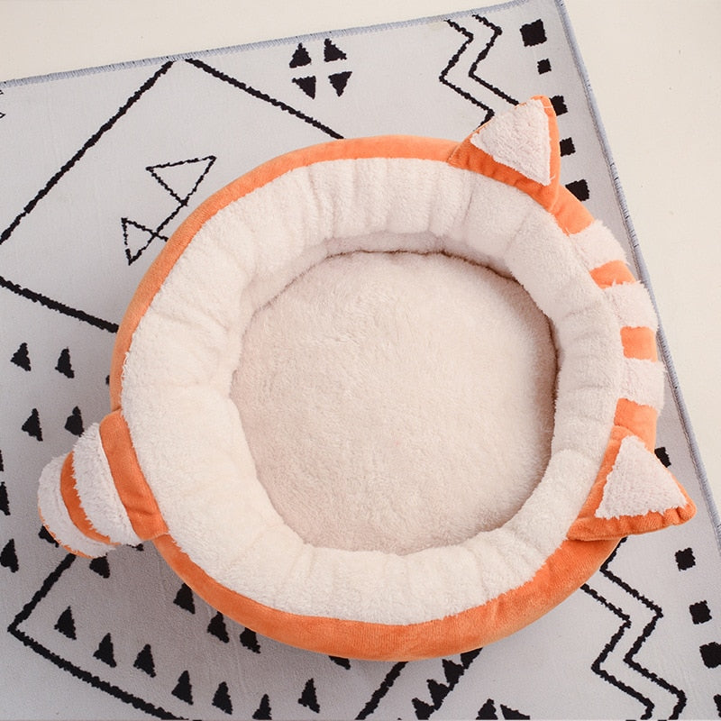 Round Cat Bed - [WITH EARS AND TAIL!]