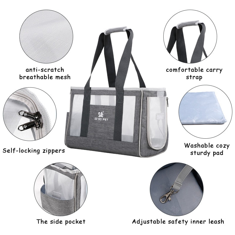 Cat Carrier Bag - Comfy and Breathable. Everything your cat needs on the go!